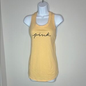 PINK Victoria's Secret Soft Yellow Tank Top